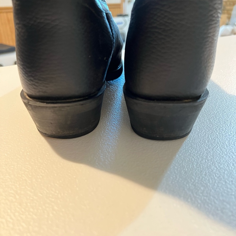 Tony Lama mens black leather boots - Picture 7 of 13